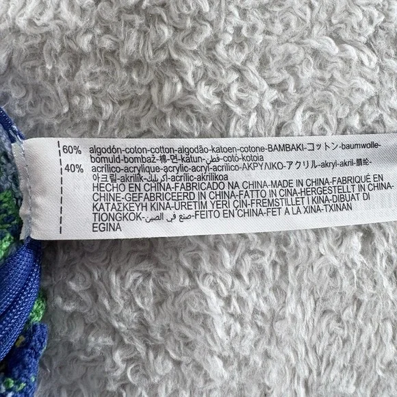 Zara Crochet Set Women Blue Yellow Small Granny Square Boho Festival Matching - Picture 10 of 16